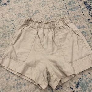 Abercrombie linen blend shorts
